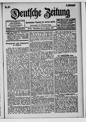 Deutsche Zeitung vom 13.02.1904