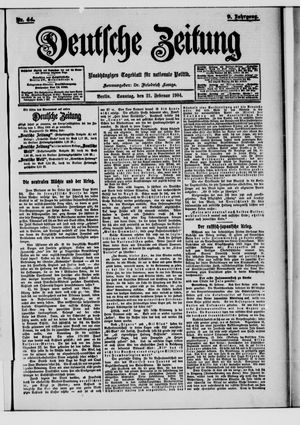 Deutsche Zeitung vom 21.02.1904