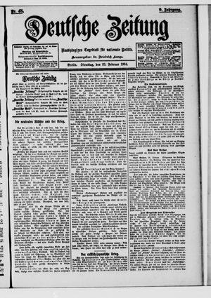 Deutsche Zeitung on Feb 23, 1904