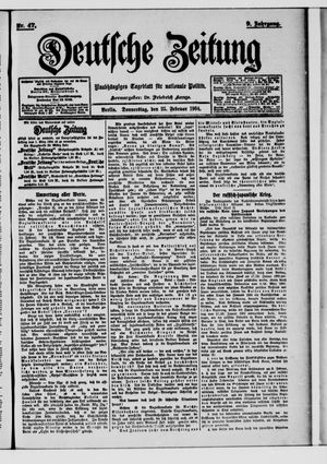 Deutsche Zeitung vom 25.02.1904
