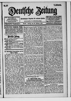 Deutsche Zeitung vom 26.02.1904