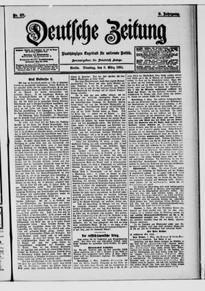 Deutsche Zeitung vom 08.03.1904