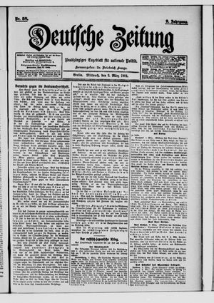Deutsche Zeitung vom 09.03.1904
