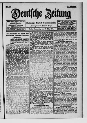 Deutsche Zeitung on Mar 10, 1904