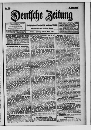 Deutsche Zeitung vom 25.03.1904