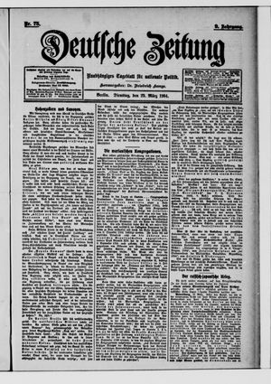 Deutsche Zeitung vom 29.03.1904
