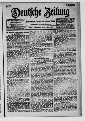 Deutsche Zeitung vom 31.03.1904