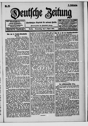 Deutsche Zeitung on Apr 7, 1904