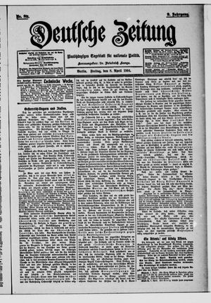 Deutsche Zeitung vom 08.04.1904