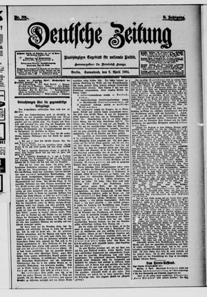 Deutsche Zeitung vom 09.04.1904