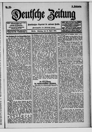 Deutsche Zeitung vom 10.04.1904