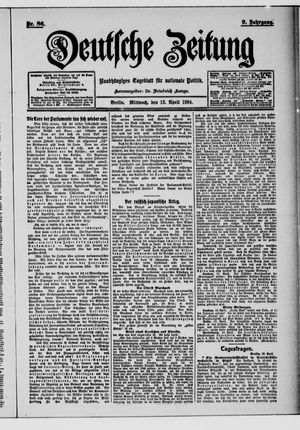Deutsche Zeitung vom 13.04.1904