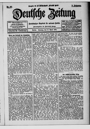 Deutsche Zeitung vom 17.04.1904