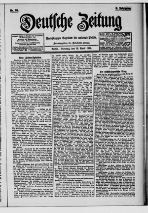 Deutsche Zeitung vom 19.04.1904
