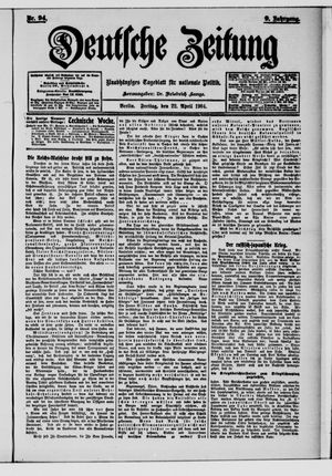 Deutsche Zeitung vom 22.04.1904