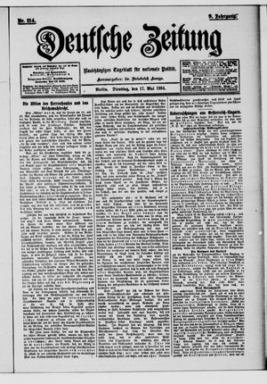 Deutsche Zeitung vom 17.05.1904