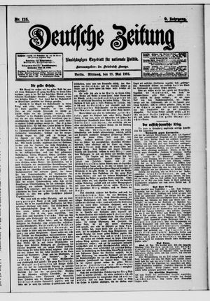 Deutsche Zeitung vom 18.05.1904