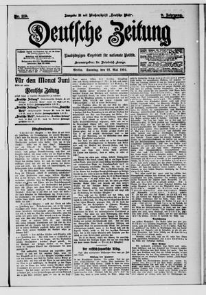 Deutsche Zeitung vom 22.05.1904