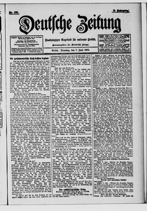 Deutsche Zeitung vom 07.06.1904
