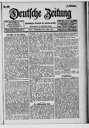 Deutsche Zeitung vom 09.06.1904