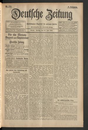 Deutsche Zeitung vom 22.07.1904