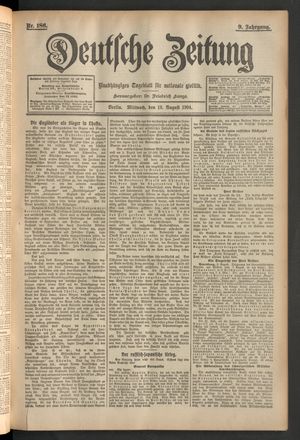 Deutsche Zeitung vom 10.08.1904