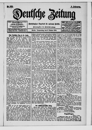Deutsche Zeitung vom 06.10.1904