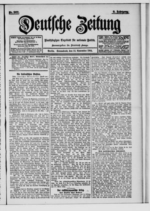 Deutsche Zeitung vom 12.11.1904