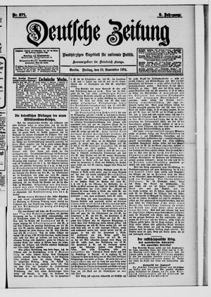 Deutsche Zeitung vom 18.11.1904