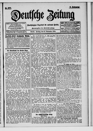 Deutsche Zeitung vom 25.11.1904