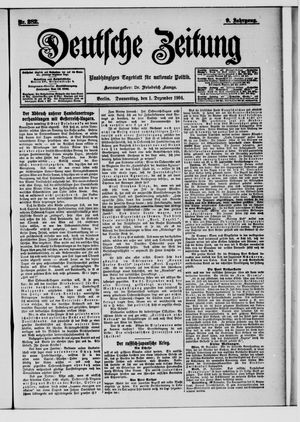 Deutsche Zeitung vom 01.12.1904