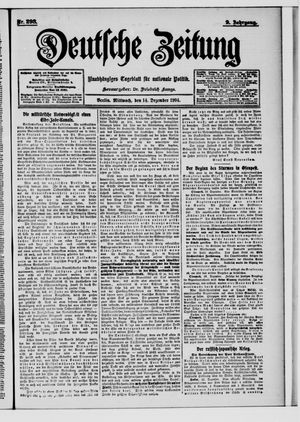 Deutsche Zeitung vom 14.12.1904