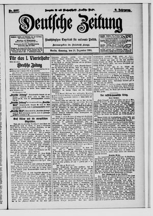 Deutsche Zeitung vom 18.12.1904