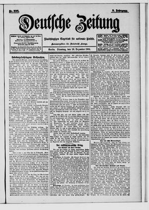 Deutsche Zeitung vom 20.12.1904