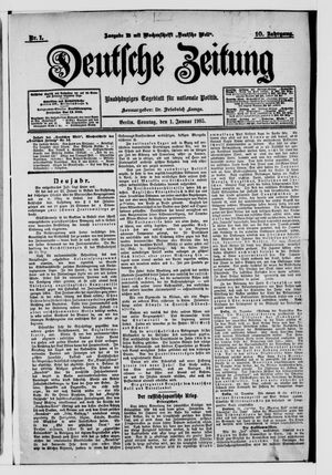 Deutsche Zeitung vom 01.01.1905