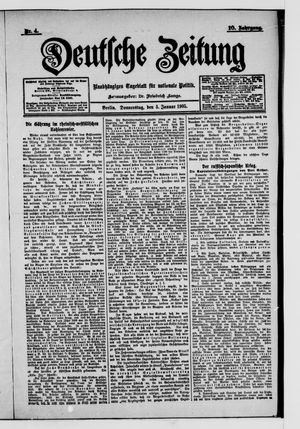 Deutsche Zeitung vom 05.01.1905