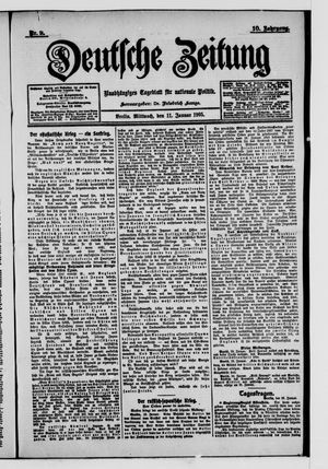 Deutsche Zeitung vom 11.01.1905