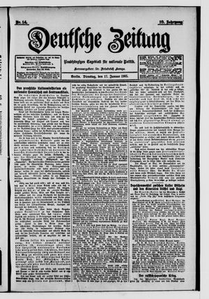 Deutsche Zeitung vom 17.01.1905