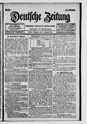 Deutsche Zeitung vom 18.01.1905