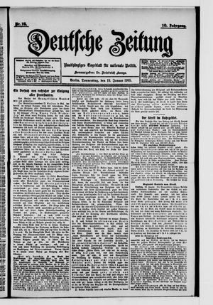 Deutsche Zeitung vom 19.01.1905