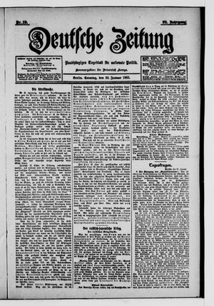 Deutsche Zeitung vom 22.01.1905