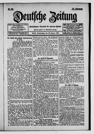 Deutsche Zeitung vom 26.01.1905
