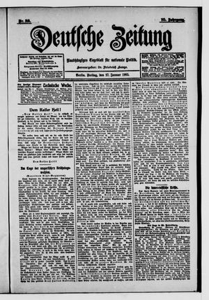 Deutsche Zeitung vom 27.01.1905