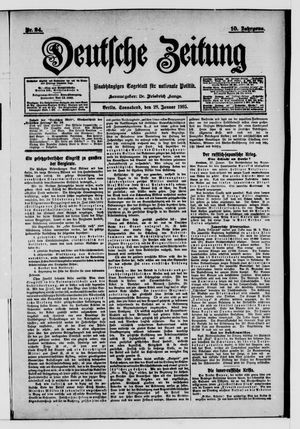 Deutsche Zeitung vom 28.01.1905