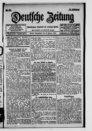 Deutsche Zeitung vom 18.02.1905