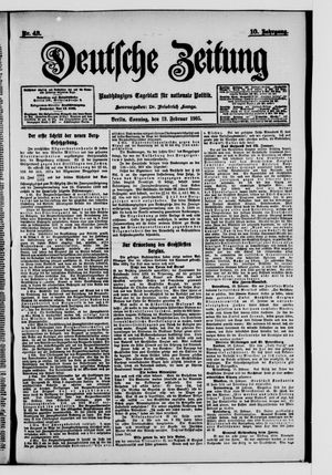 Deutsche Zeitung vom 19.02.1905