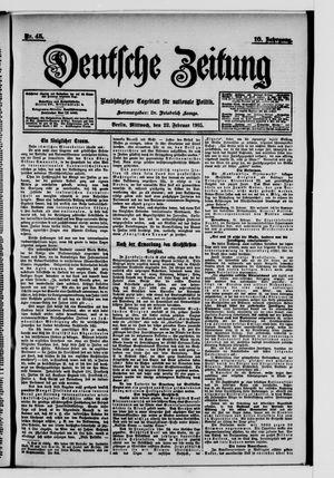 Deutsche Zeitung on Feb 22, 1905