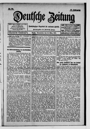 Deutsche Zeitung vom 25.03.1905