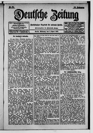 Deutsche Zeitung vom 05.04.1905