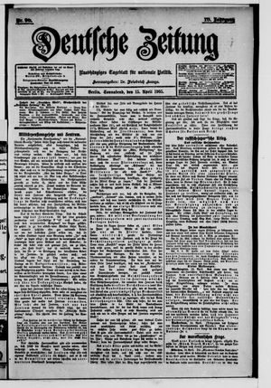 Deutsche Zeitung vom 15.04.1905